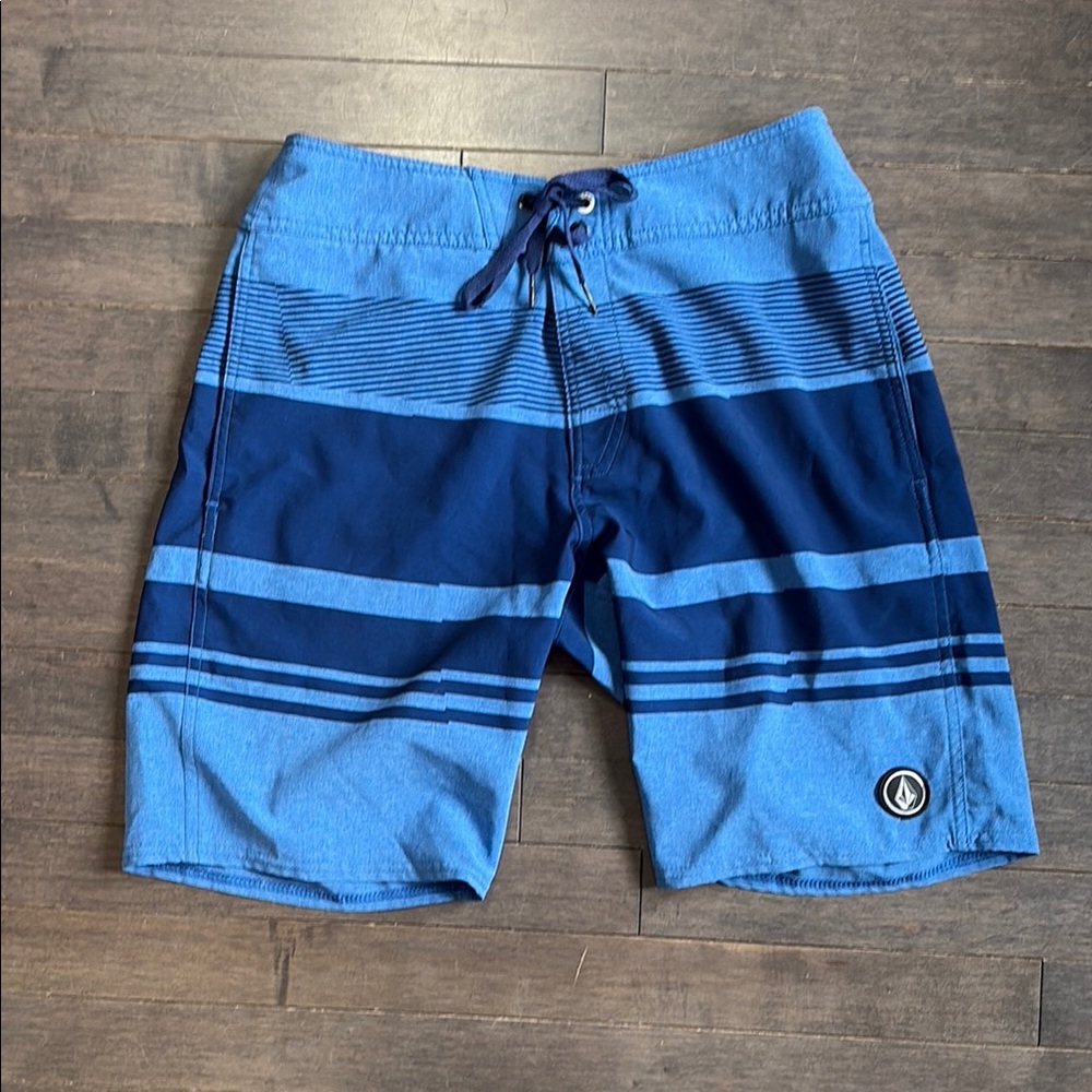 Volcom Men's Blue Swim Board Shorts Size 30